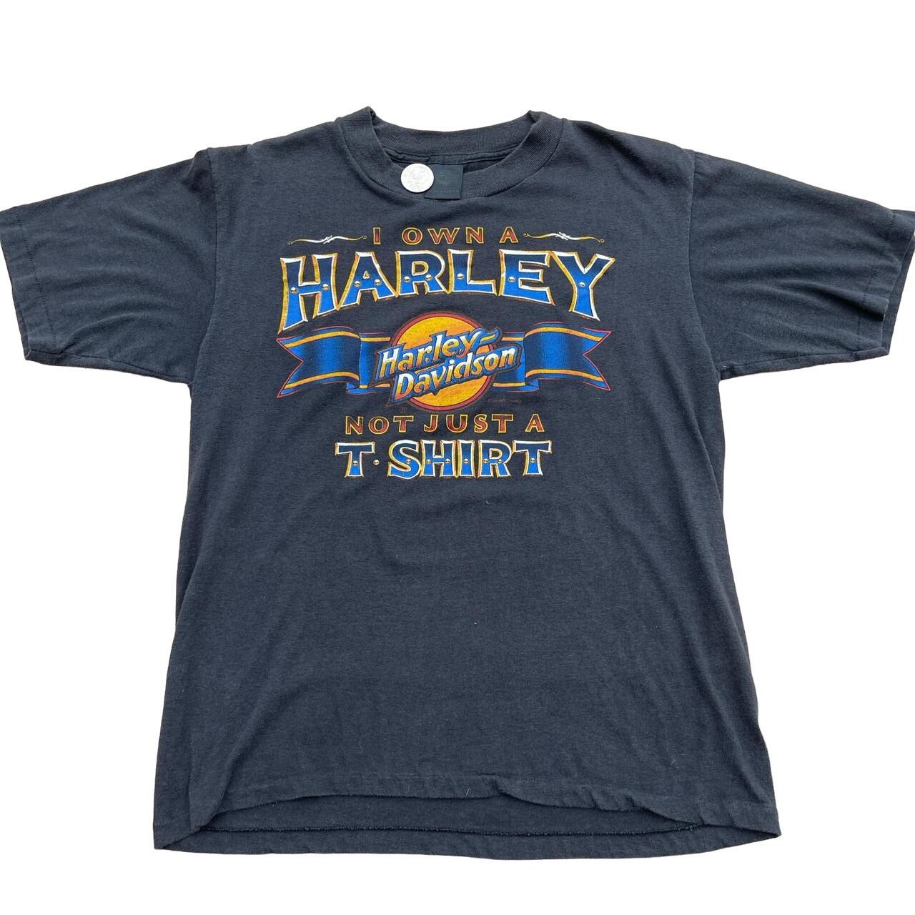 Rare Vintage 90’s 3D Emblem Harley I Own A Harley Tee