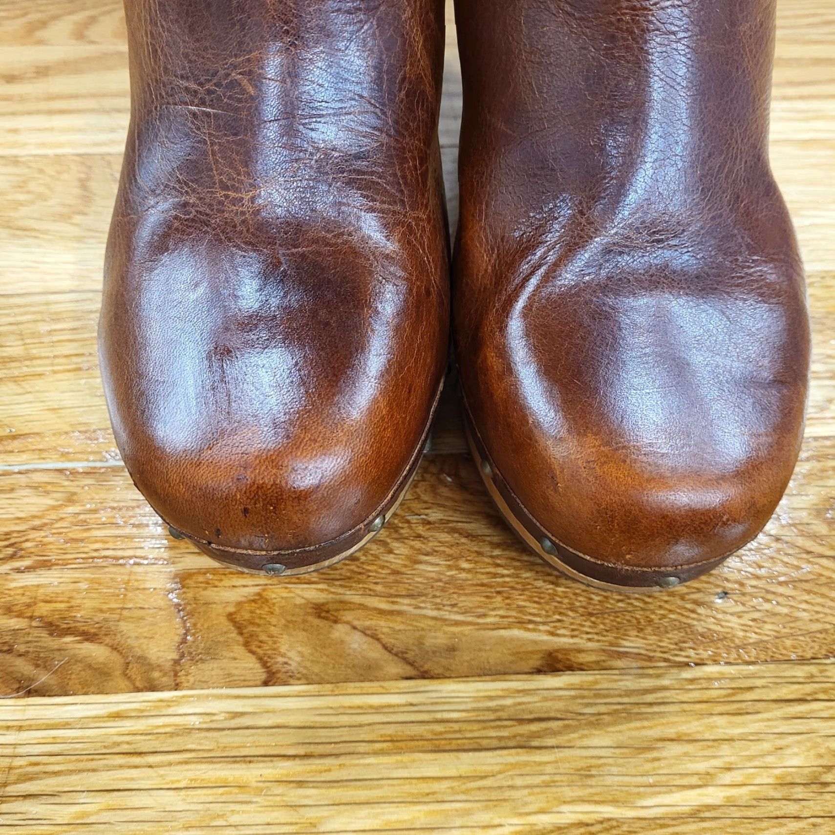 Ugg UGG Australia Lynnea Boots Women Fold Over Sherpa Lined Brown Leather Size 7 Boots Womens Brown Leather Shearling Fold Over UGG Australia Lynnea Boots Size US 7 / IT 37 - 5 Thumbnail