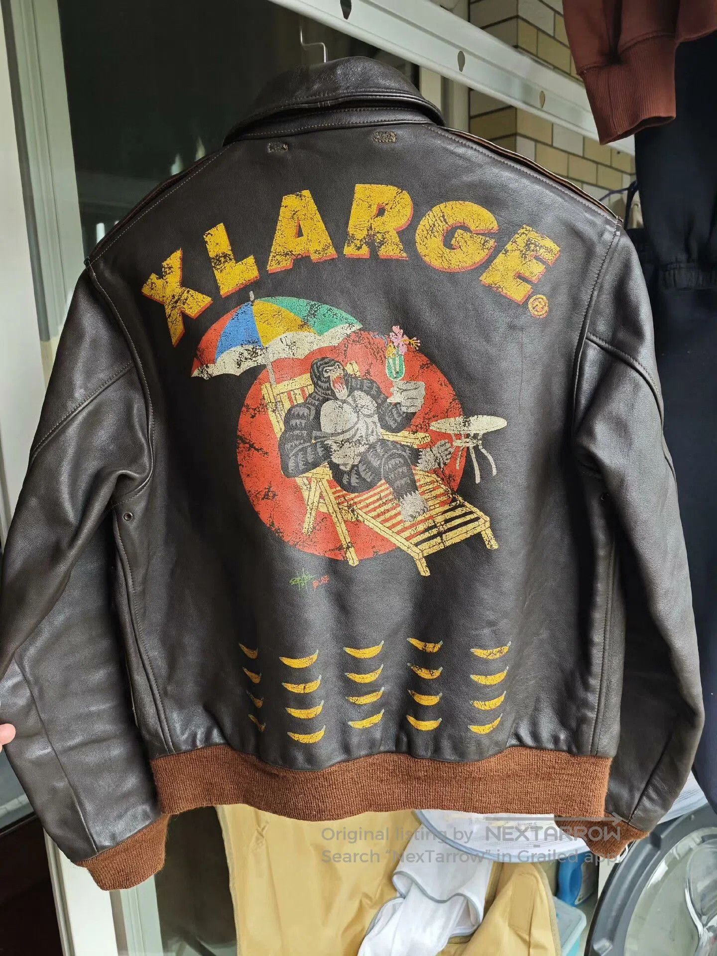 TOYS McCOY Toys McCoy x XLARGE A2 Leather Jacket. Size US XL / EU 56 / 4 - 2 Thumbnail