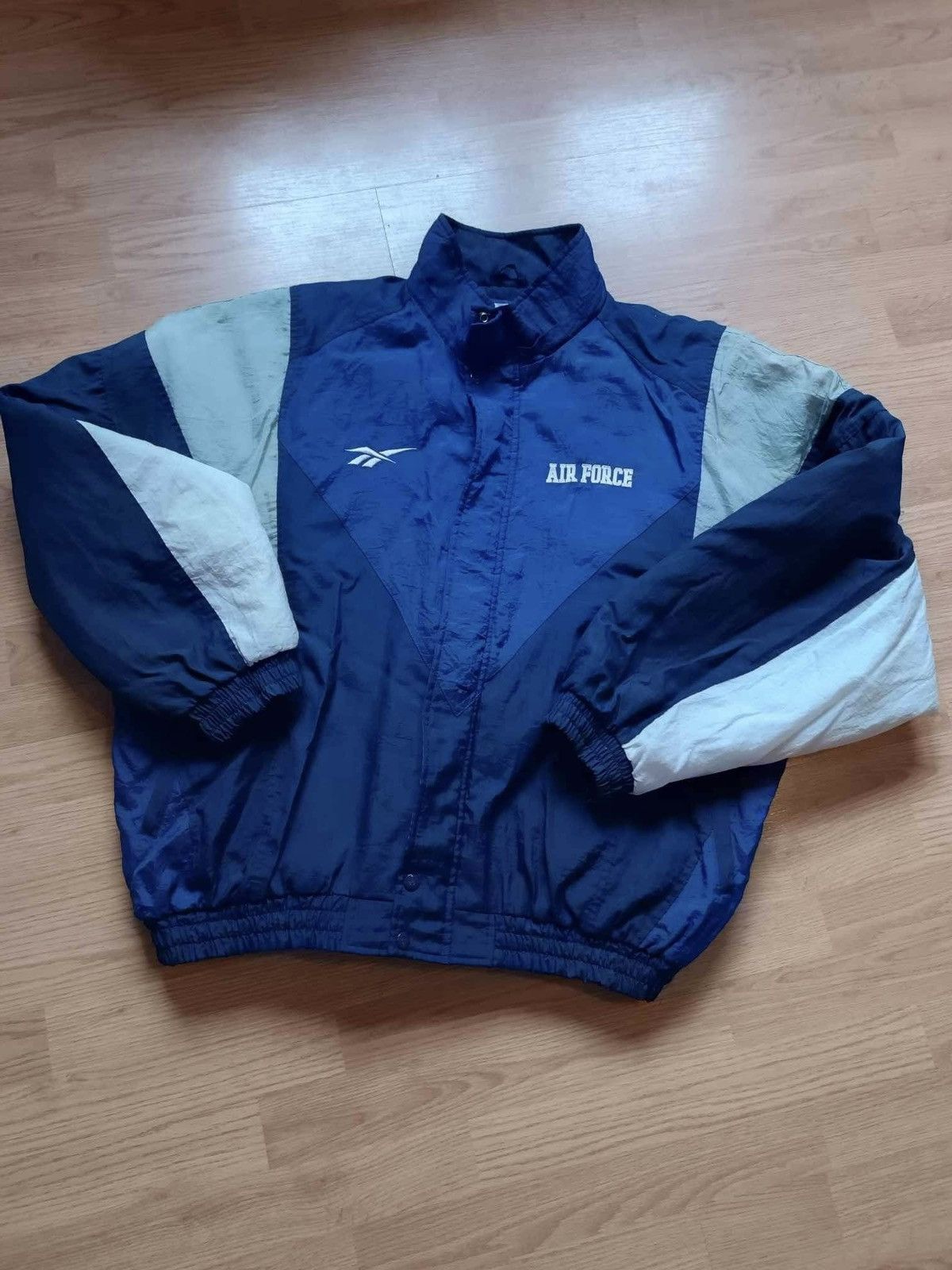 image of Reebok Air Force Vintage Jacket Tracksuit in Blue, Men's (Size 2XL)