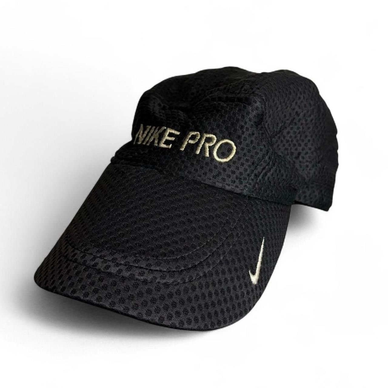 Nike Vintage Style Nike Pro Black Running Mesh Hat Size ONE SIZE - 2 Thumbnail