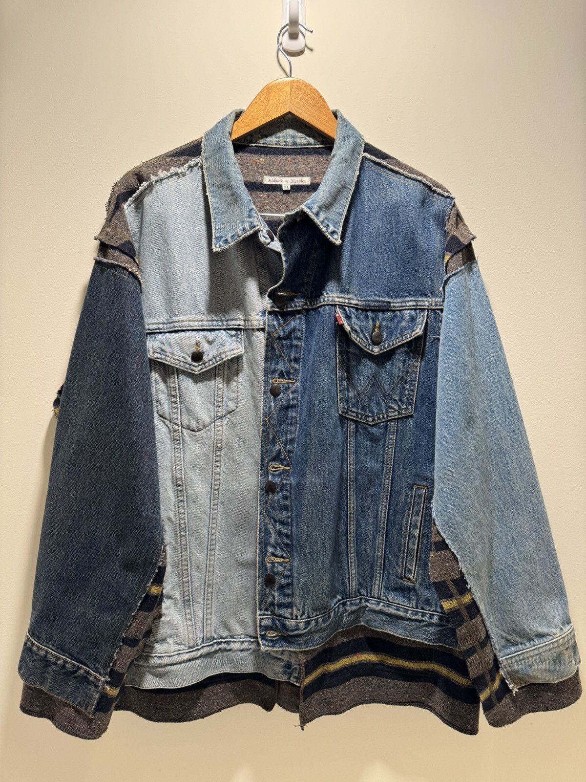 Needles Needles rebuilt denim jacket Size US XL / EU 56 / 4 - 1 Thumbnail