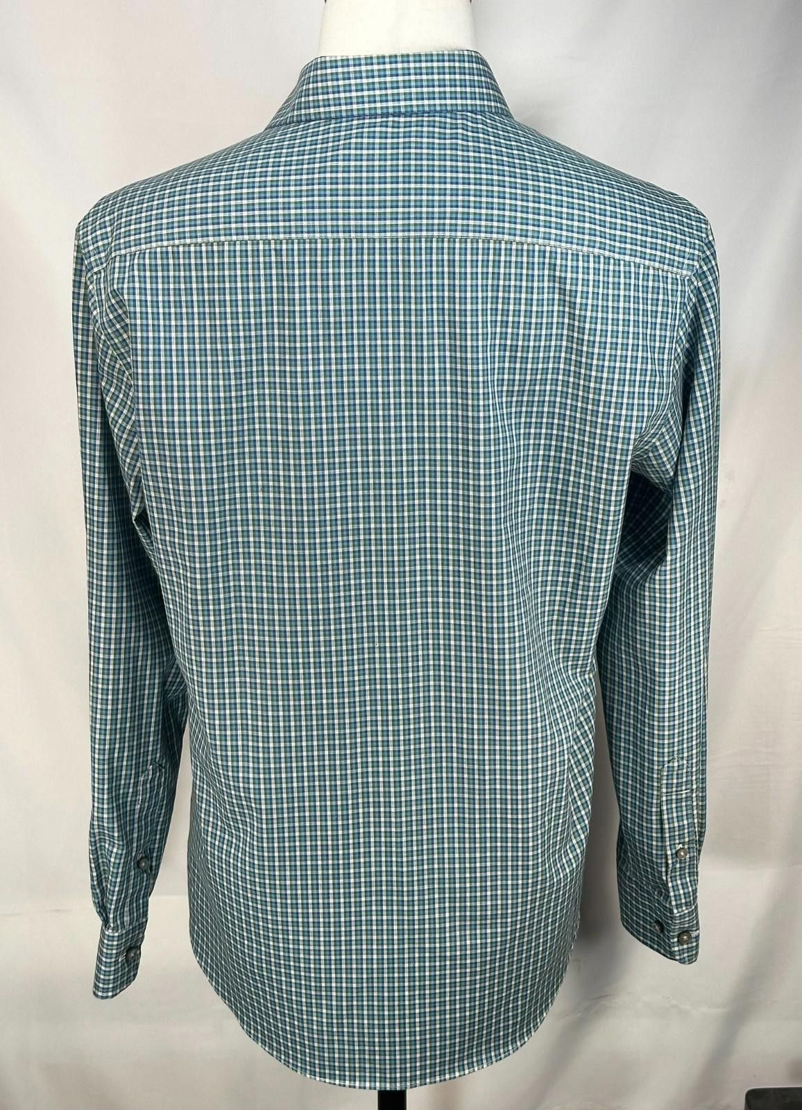 Egara Egara Plaid Non-Iron 100% Cotton Button Up Blue/Green Mens M Size US M / EU 48-50 / 2 - 2 Thumbnail