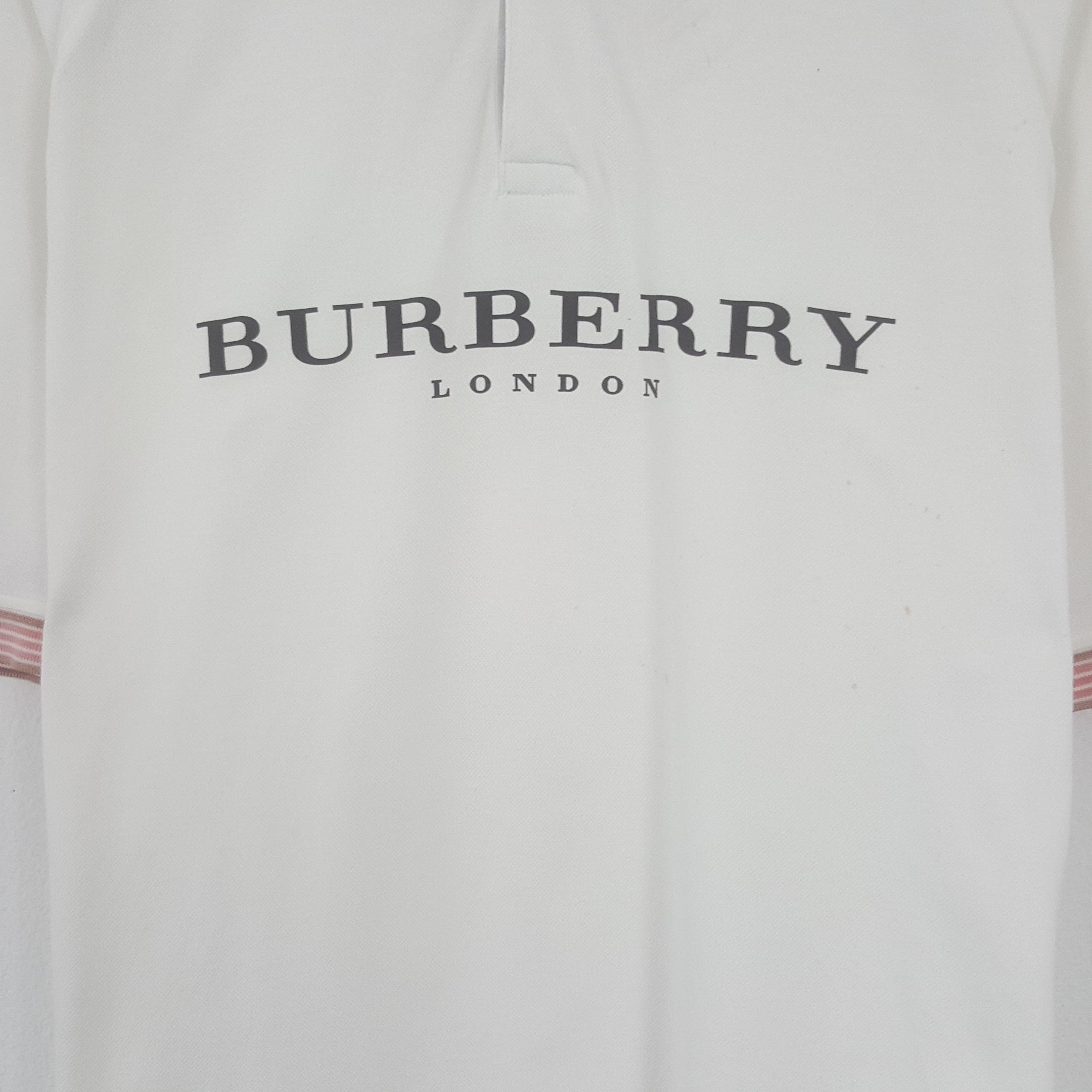 Burberry × Vintage Vintage Burberry London Custom Art Logo Polos Shirt Size US M / EU 48-50 / 2 - 2 Thumbnail