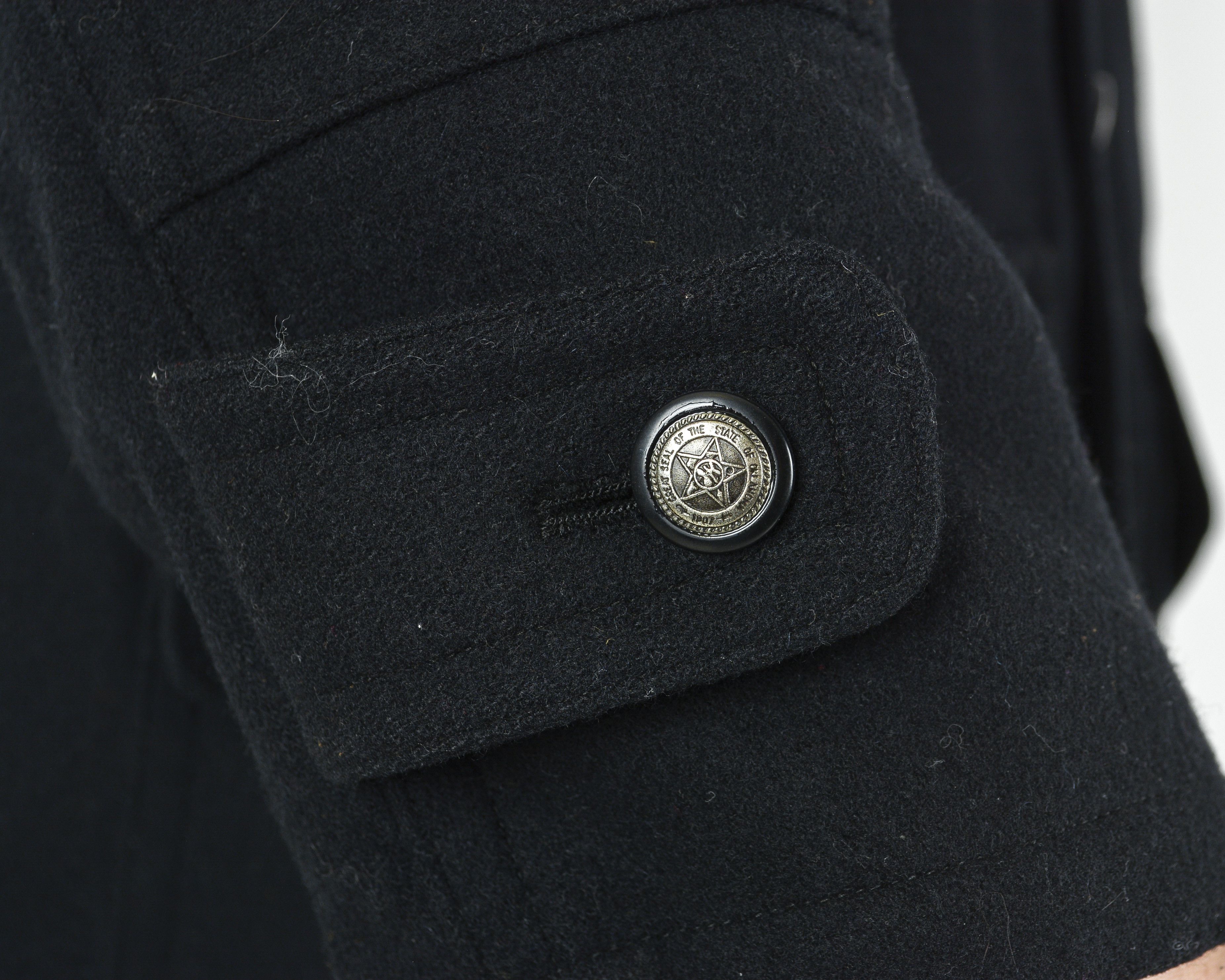 Vintage KARLSBURG US 40 UK Wool Trench Jacket Pea Overcoat Vintage M Size US M / EU 48-50 / 2 - 6 Thumbnail