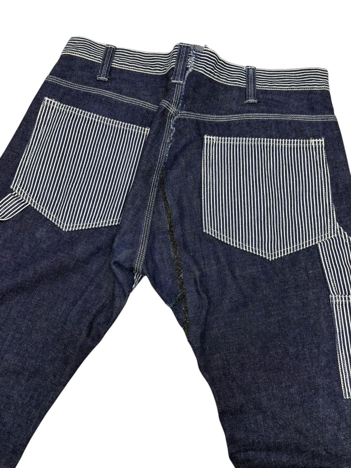 Kapital KOJIMA GENES Hickory Stripe Reconstructed Work Wear Jeans Size US 36 / EU 52 - 9 Thumbnail