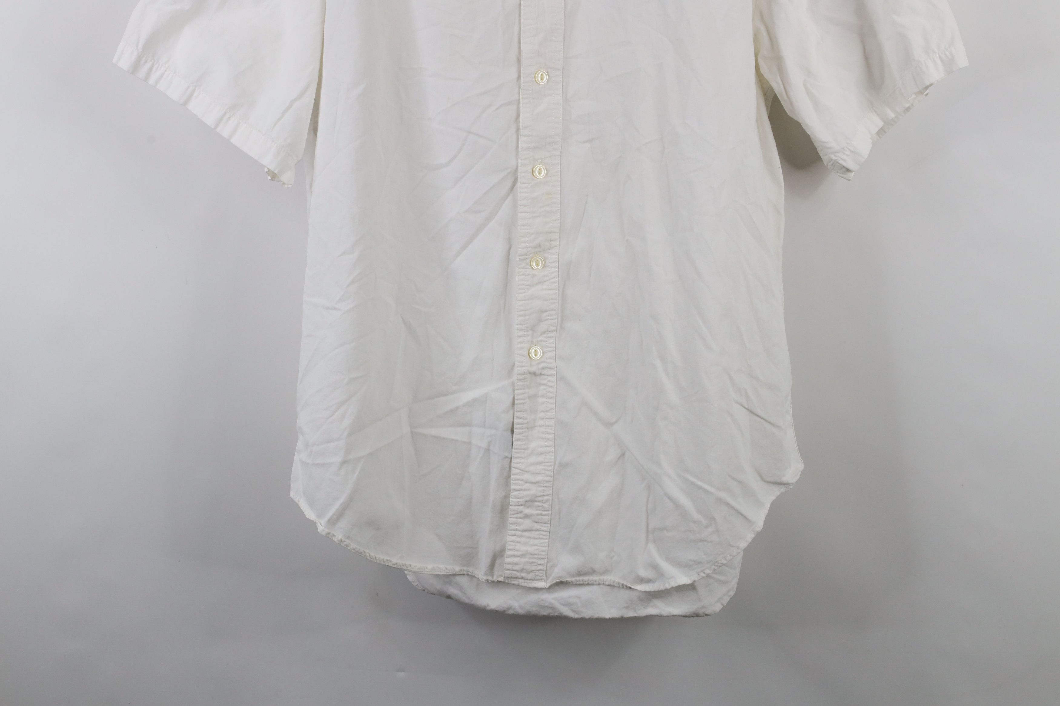Ralph Lauren × Vintage Vintage 90s Chaps Ralph Lauren Short Sleeve Button Shirt Size US L / EU 52-54 / 3 - 3 Thumbnail