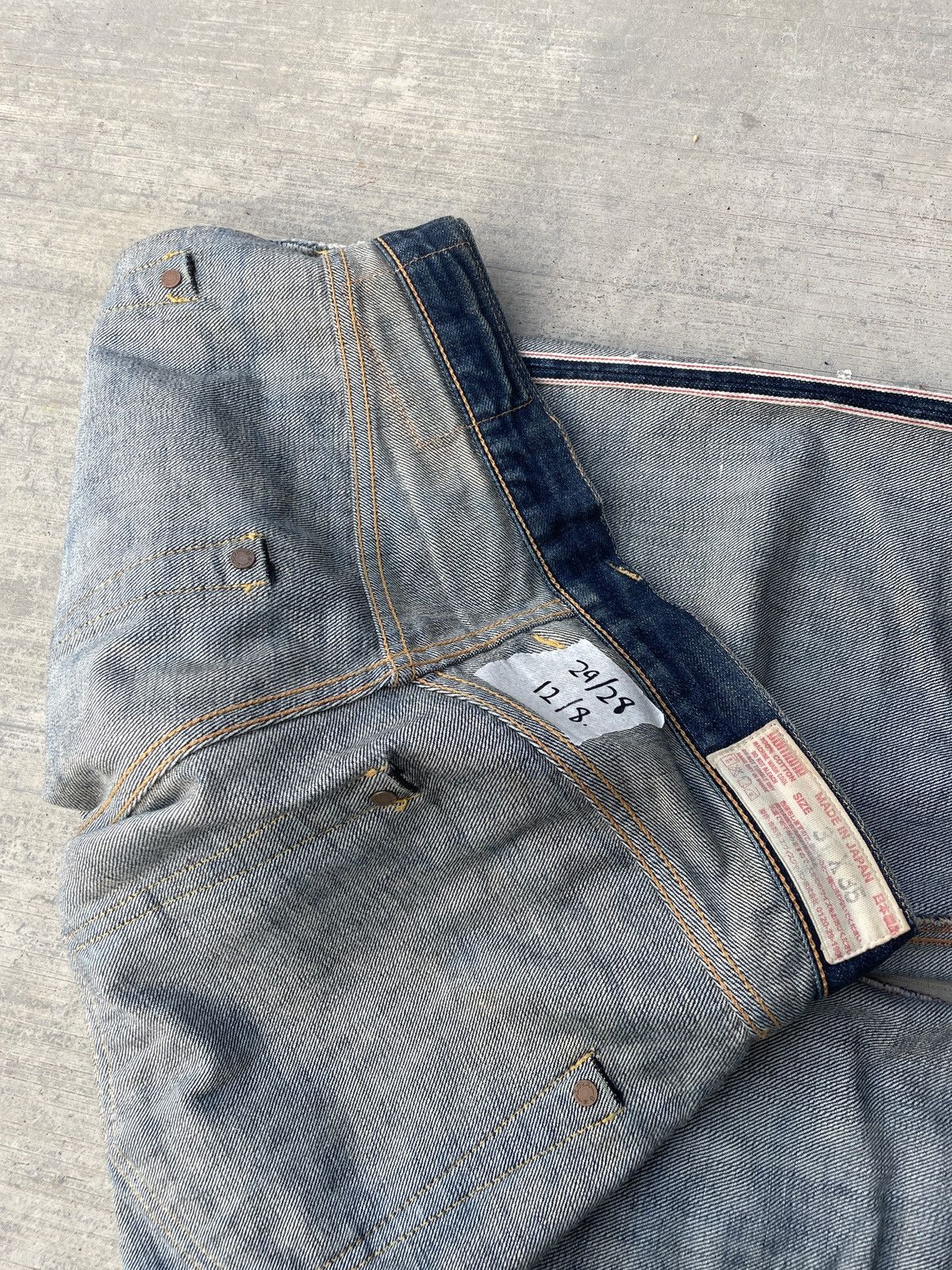 Evisu VINTAGE 90s EVISU SELVEDGE DENIM RED DAICOCK Size US 29 - 14 Thumbnail