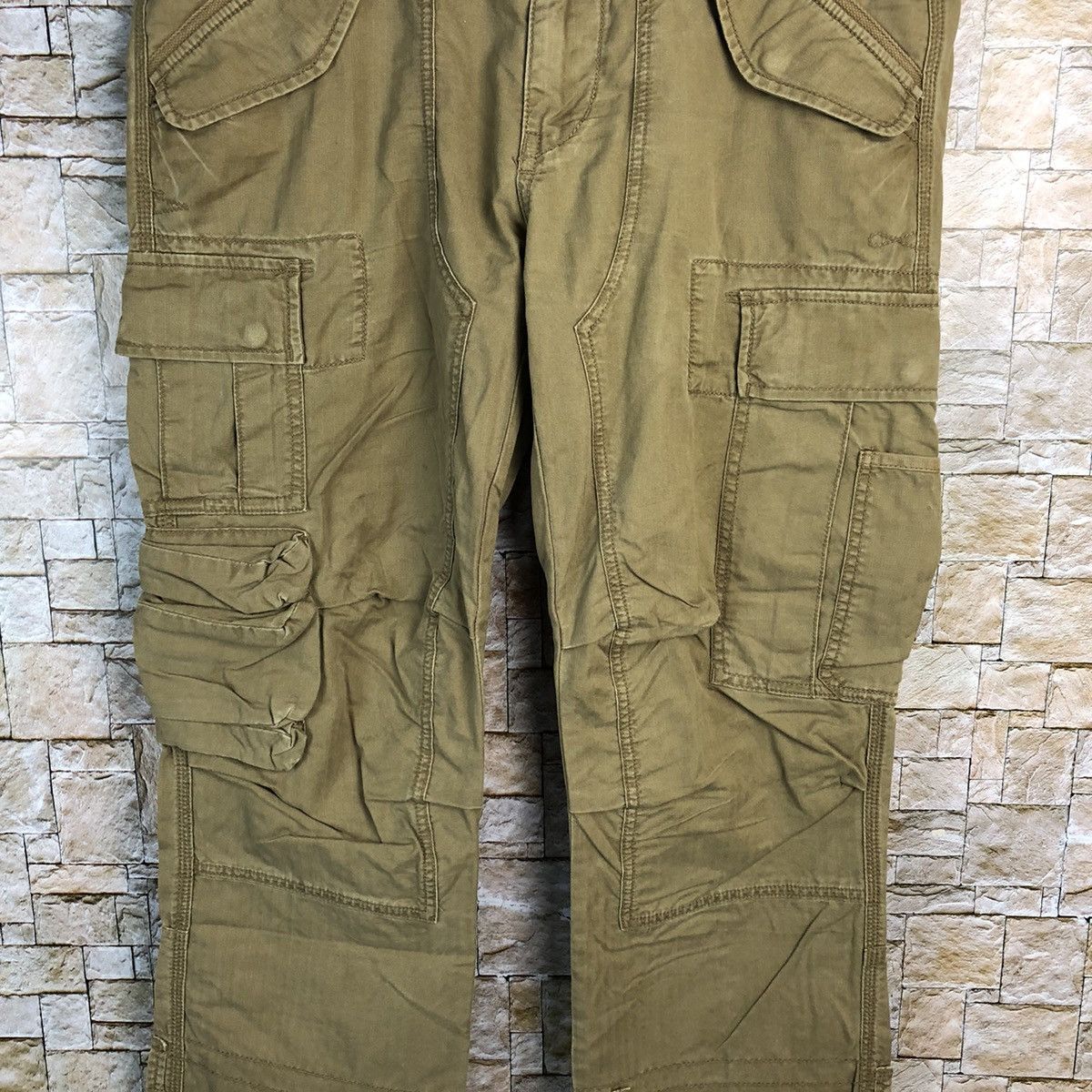 Polo Ralph Lauren DL Ralph Lauren double knee 3d pocket Cargo Pants #A140 Size US 35 - 6 Thumbnail