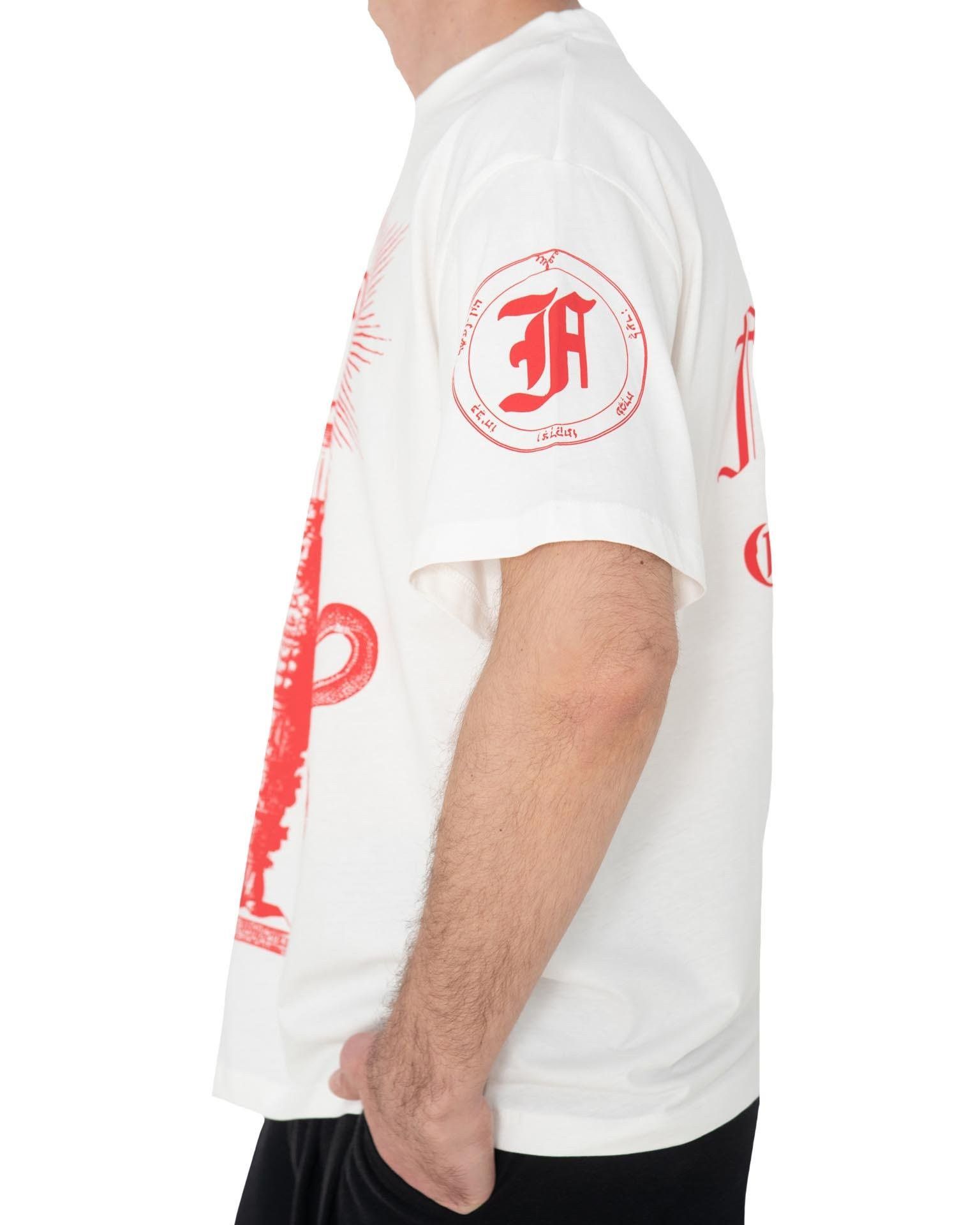 Dilara Findikoglu Dilara Findikoglu Unisex White Red Cybele Goddess Print Size US XL / EU 56 / 4 - 7 Thumbnail