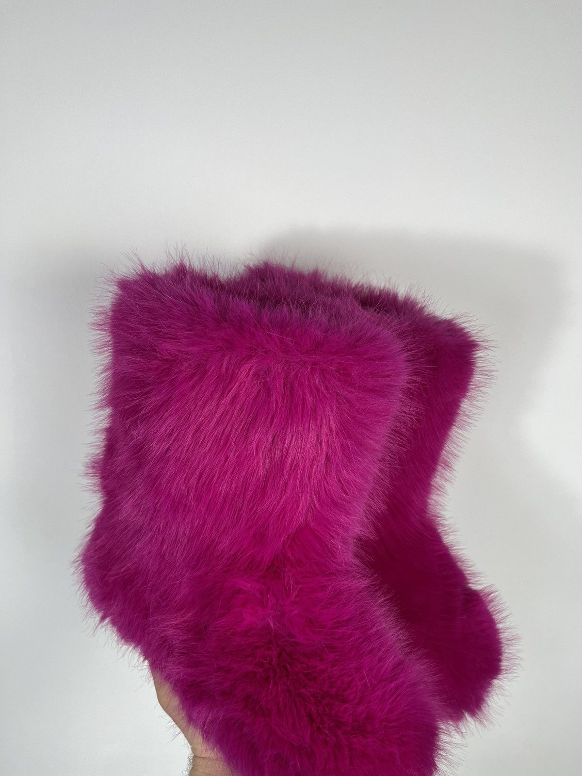 Other Y2K Faux Fur Slippers Pink Avant Garde EU 38 US 7 Size US 7 / IT 37 - 10 Thumbnail