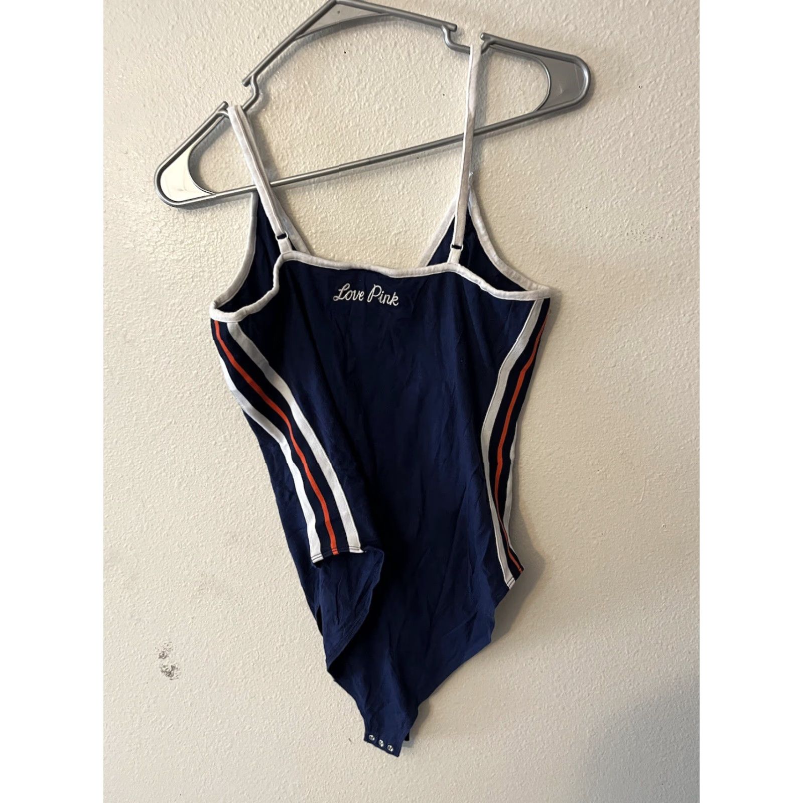 Pinko PINK Victoria’s Secret Blue / White Tank Bodysuit Size Large Size L / US 10 / IT 46 - 3 Thumbnail