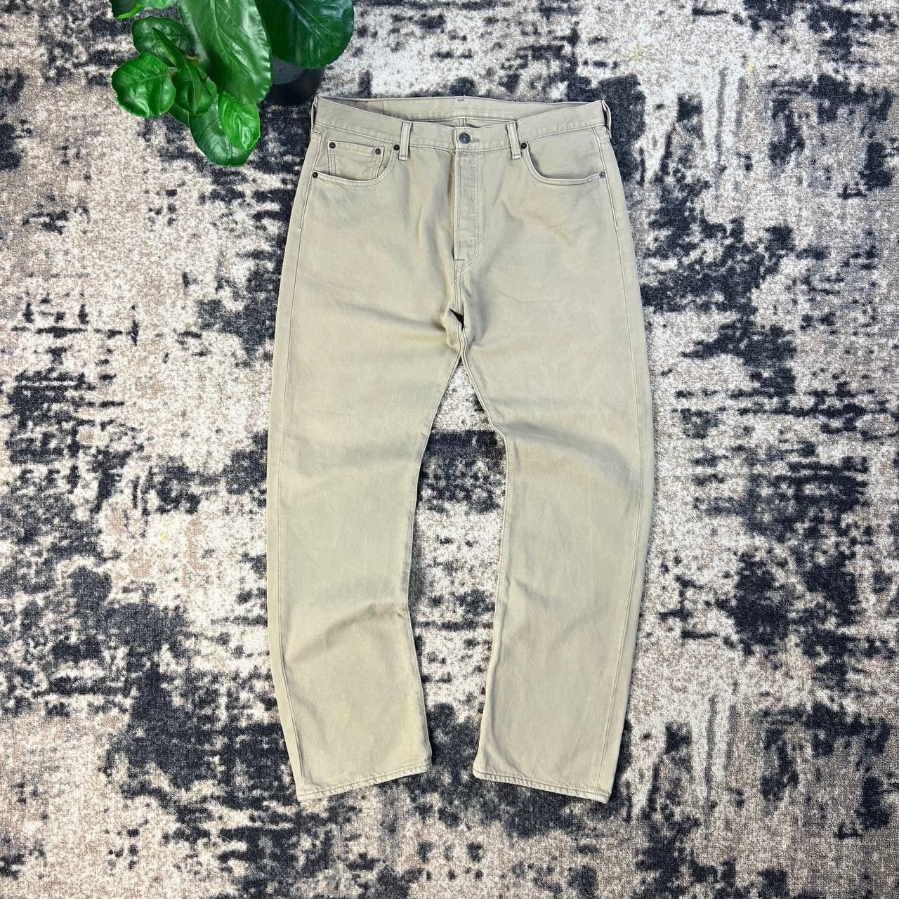 Levi's 501 Levis Vintage Beige Denim Jeans Streetwear Style Size US 36 / EU 52 - 2 Thumbnail