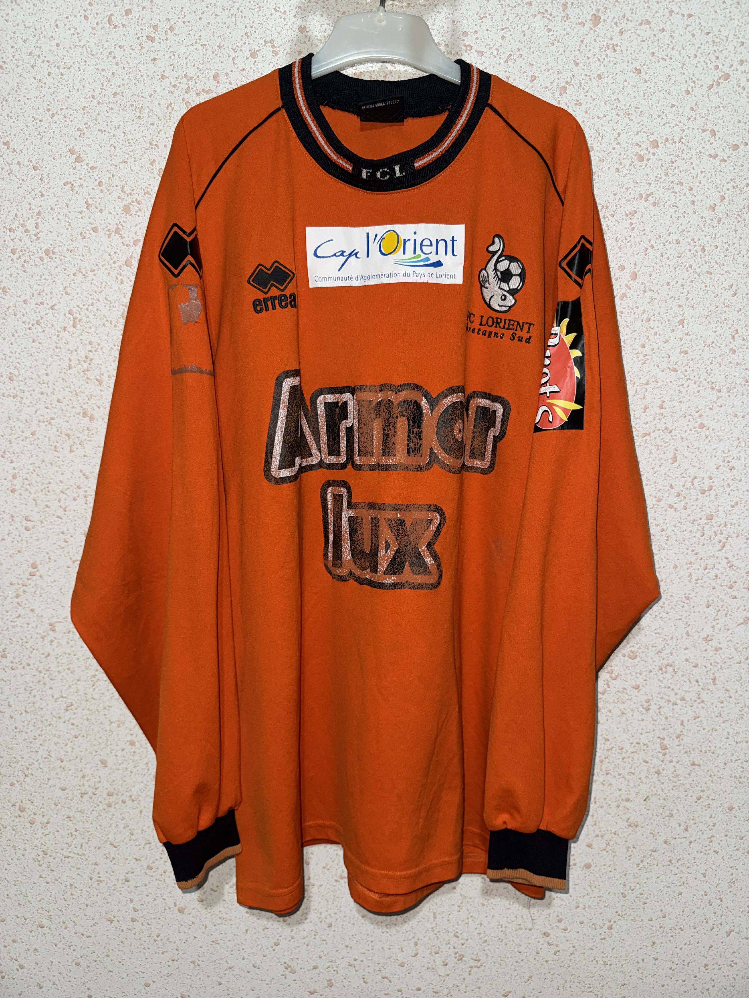 Errea Lorient 2004/05 Match Worn Shirt - Genton #5 Size US XXL / EU 58 / 5 - 1 Thumbnail