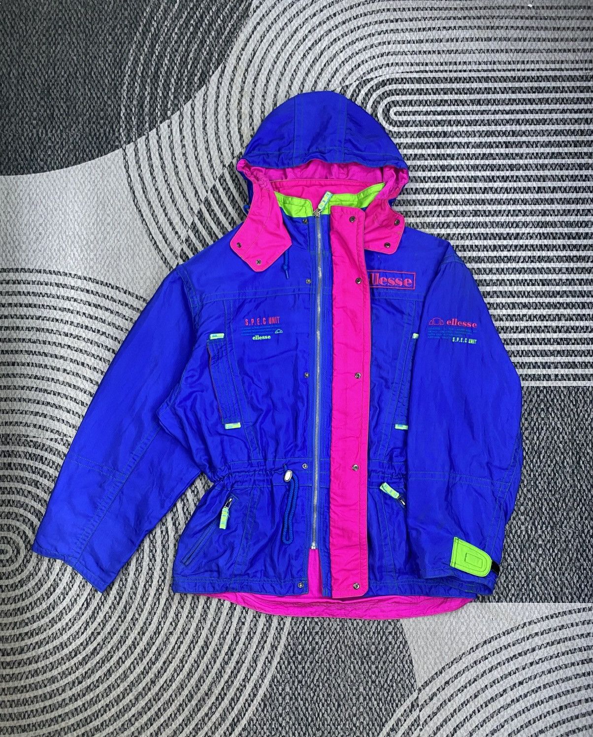 Ellesse × Goldwin Vtg Ellesse X Goldwin S.E.P.G Unit Pink Lining Ski Jacket Size US XL / EU 56 / 4 - 6 Thumbnail