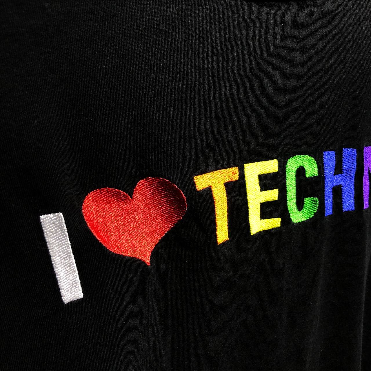 Balenciaga Balenciaga “I Love Techno” Embroidered tee Size US L / EU 52-54 / 3 - 4 Thumbnail