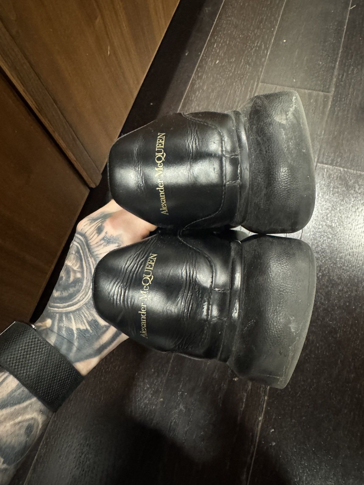 Alexander McQueen McQueen Black Oversized Sneakers Size US 9 / EU 42 - 4 Thumbnail