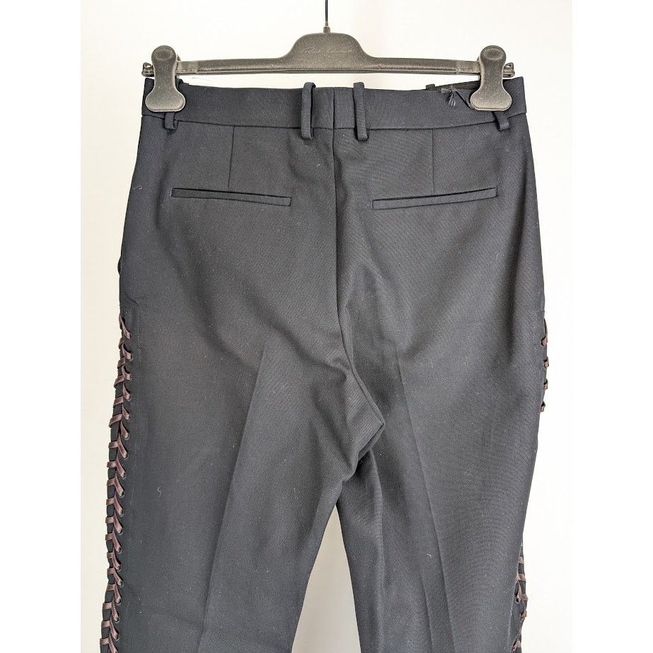 Bottega Veneta o1rshd1 Double Cotton Canvas Trousers in Black Size US 34 / EU 50 - 12 Thumbnail