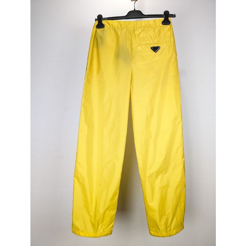 Prada o1rshd1 Re-Nylon Piuma Trousers in Yellow Size US 30 / EU 46 - 1 Thumbnail