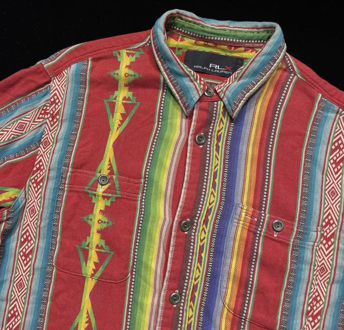 Polo Ralph Lauren Ralph Lauren Polo Southwestern Shirt K22 Size US XS / EU 42 / 0 - 3 Thumbnail