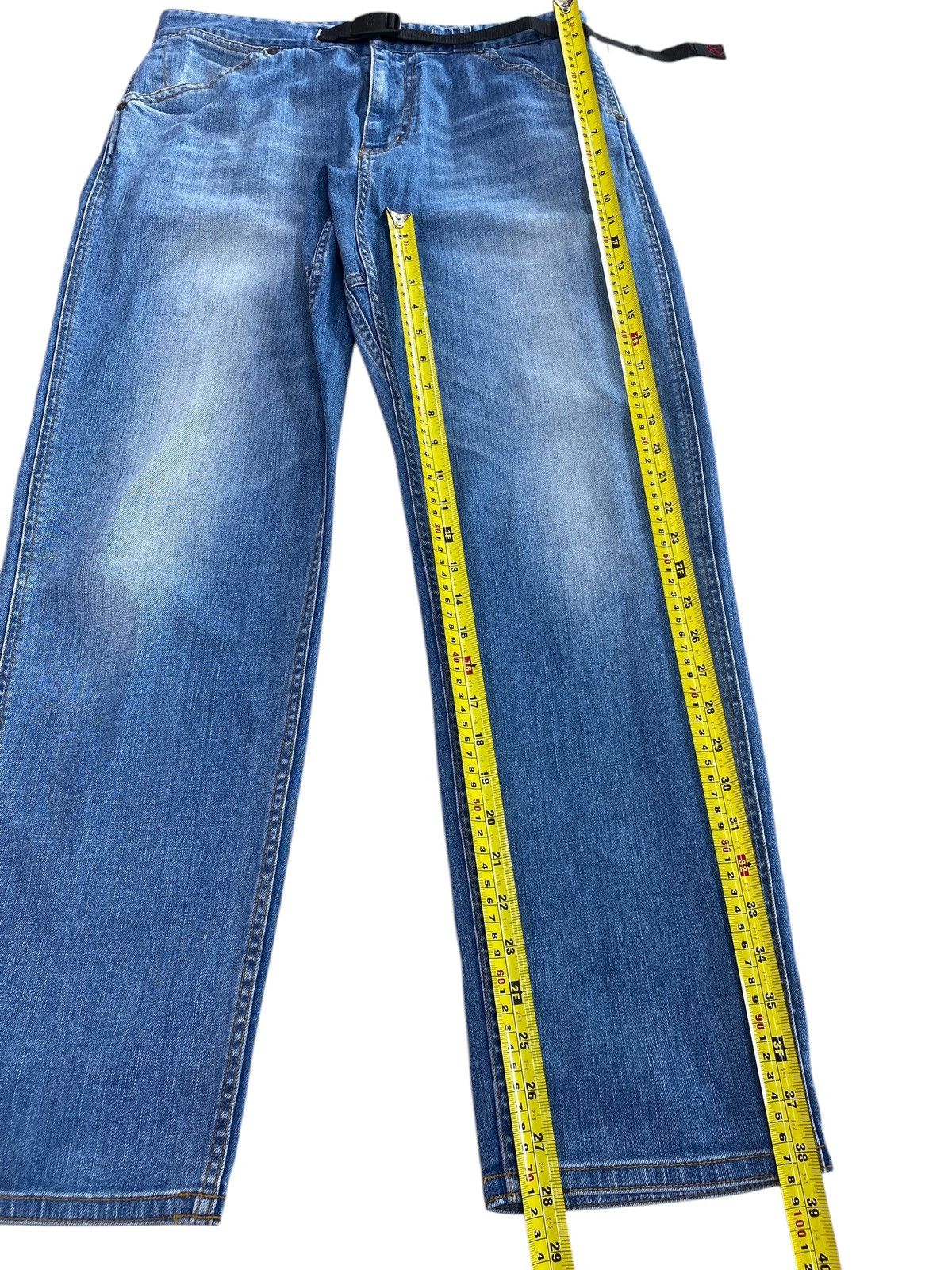Gramicci Gramicci Faded Wash Whiskered Style Wide Leg Denim Pants Size US 32 / EU 48 - 6 Thumbnail
