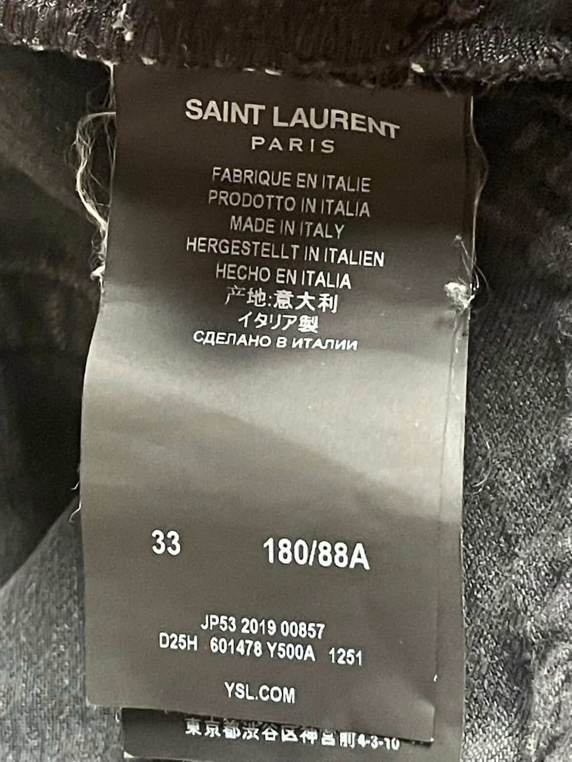 Saint Laurent Paris Black saint lauren paris denim (SS22) Size US 33 - 5 Thumbnail