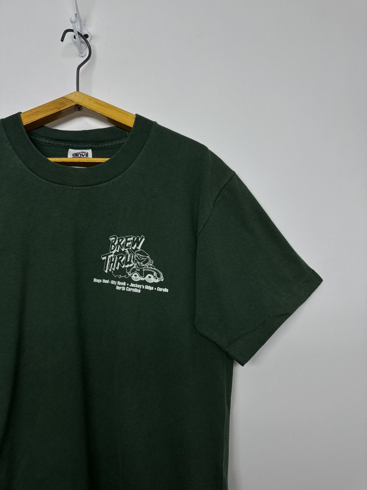 Anvil Vintage Y2k Brew Thru Big Logo Print 00’s Size US M / EU 48-50 / 2 - 8 Thumbnail