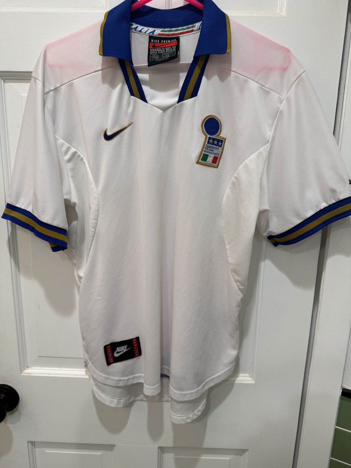 Nike 1996 Vintage Nike Premier Italy Away Jersey / Blokecore Size US M / EU 48-50 / 2 - 1 Thumbnail