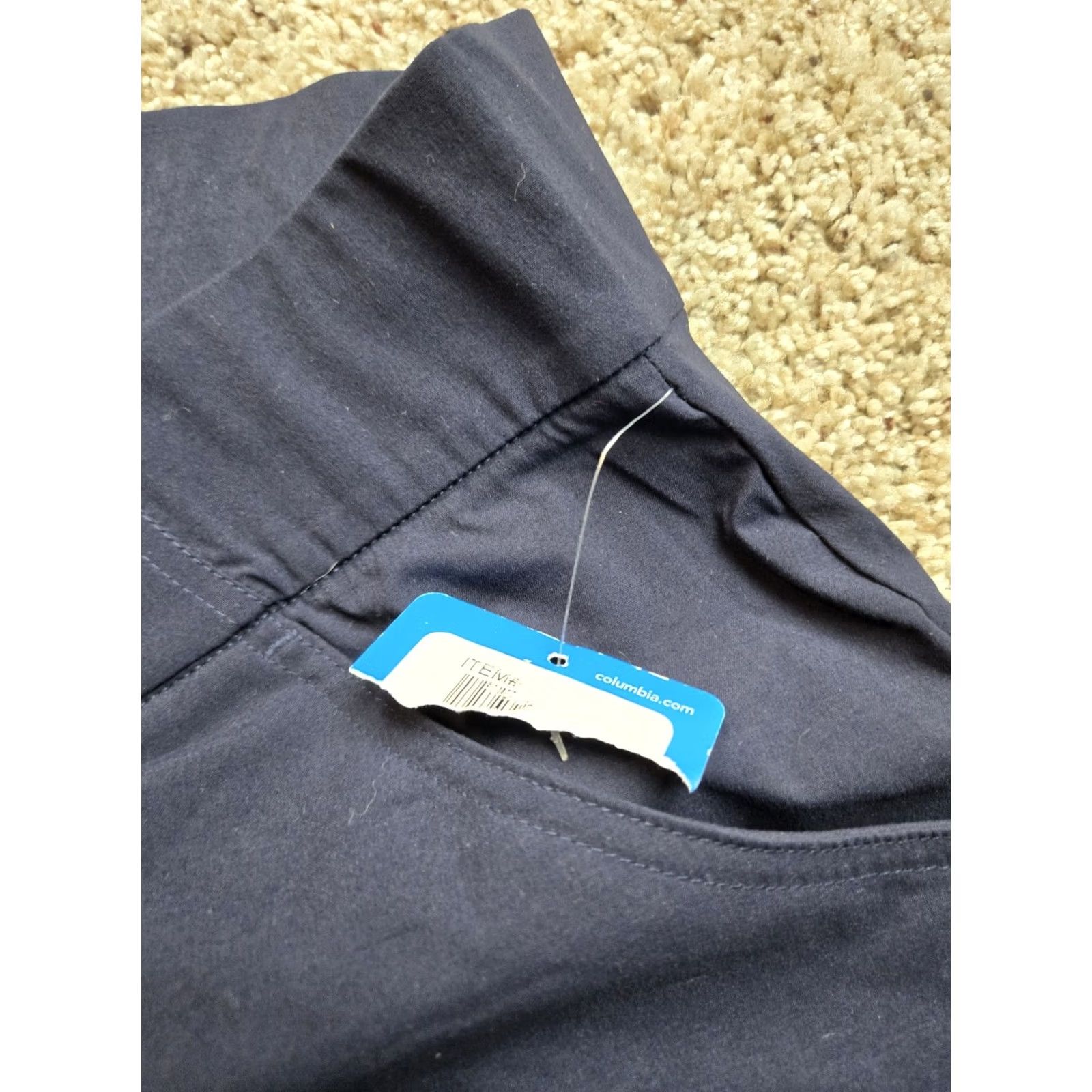 Vintage Columbia Anytime Capris Pants Womens Small Blue Pull On Stretch 17" Inseam NWOT Size 28" / US 6 / IT 42 - 4 Thumbnail