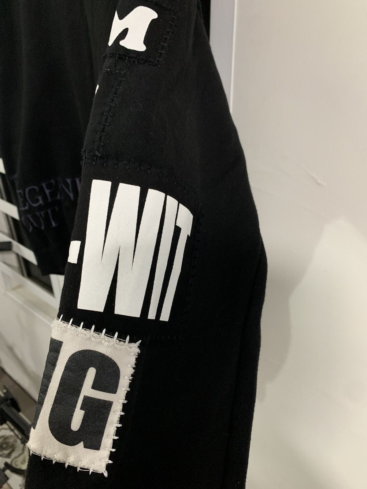 Japanese Brand I Am Not A Half-Wit Being Hoodie Black Patches Size US L / EU 52-54 / 3 - 5 Thumbnail
