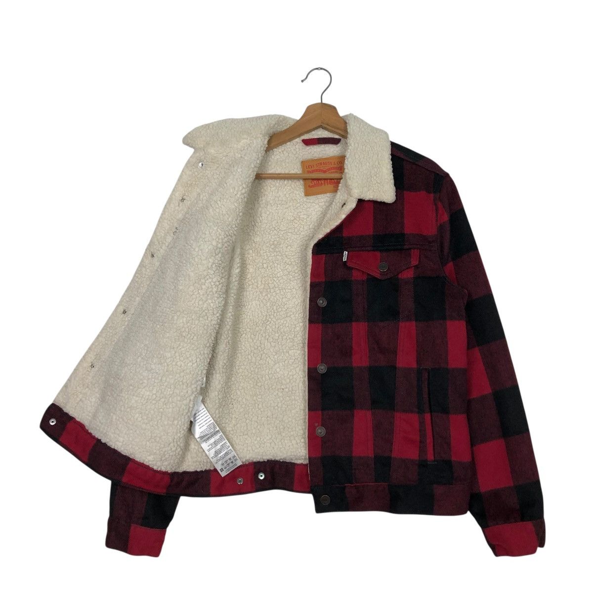 Levi's 🔥VINTAGE CHORE WOOL JACKET BLANKET LEVI’S TARTAN DESIGN Size US M / EU 48-50 / 2 - 14 Thumbnail
