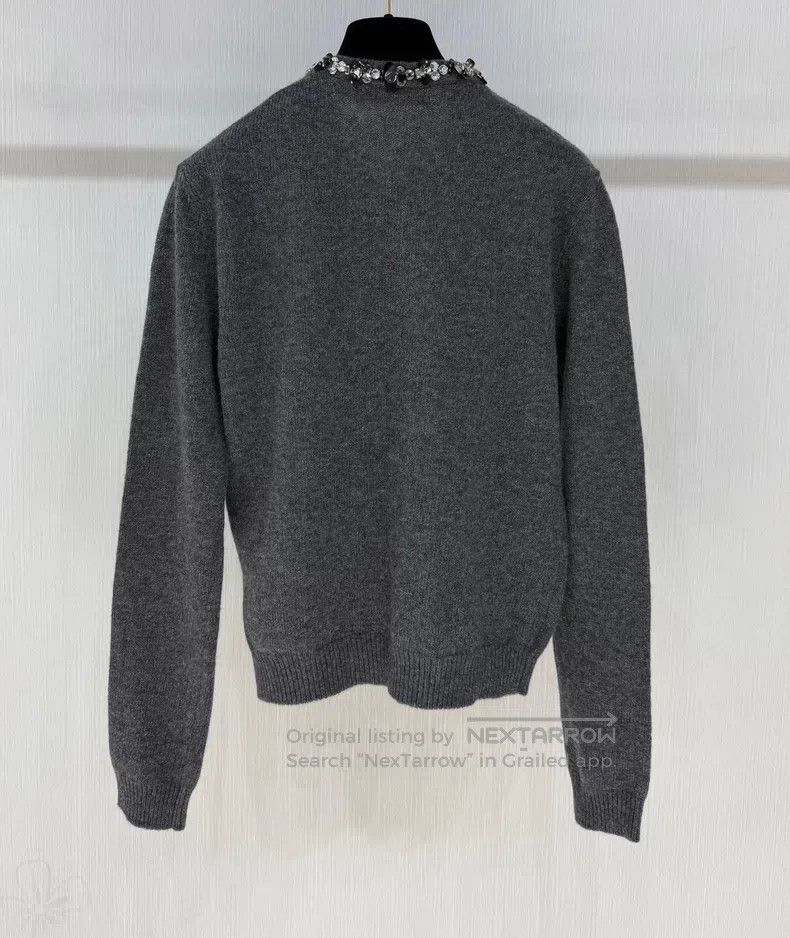 Valentino Valentino Beaded heavy work sheep wool cardigan Size S / US 4 / IT 40 - 3 Thumbnail