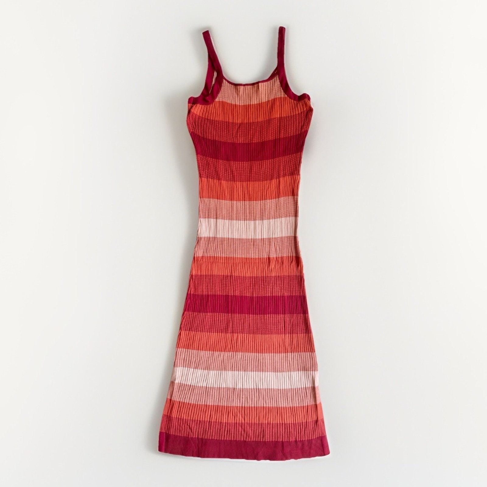 Banana Republic Banana Republic Womens Red Ombre Sweater Midi Dress S Size XS / US 0-2 / IT 36-38 - 7 Thumbnail