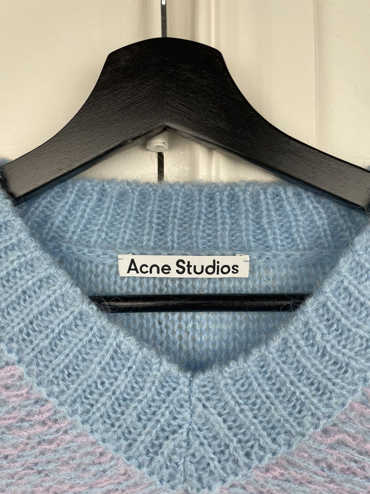 Acne Studios *GRAIL* Acne Studios gradient red/blue knit sweater waves Size US S / EU 44-46 / 1 - 2 Thumbnail