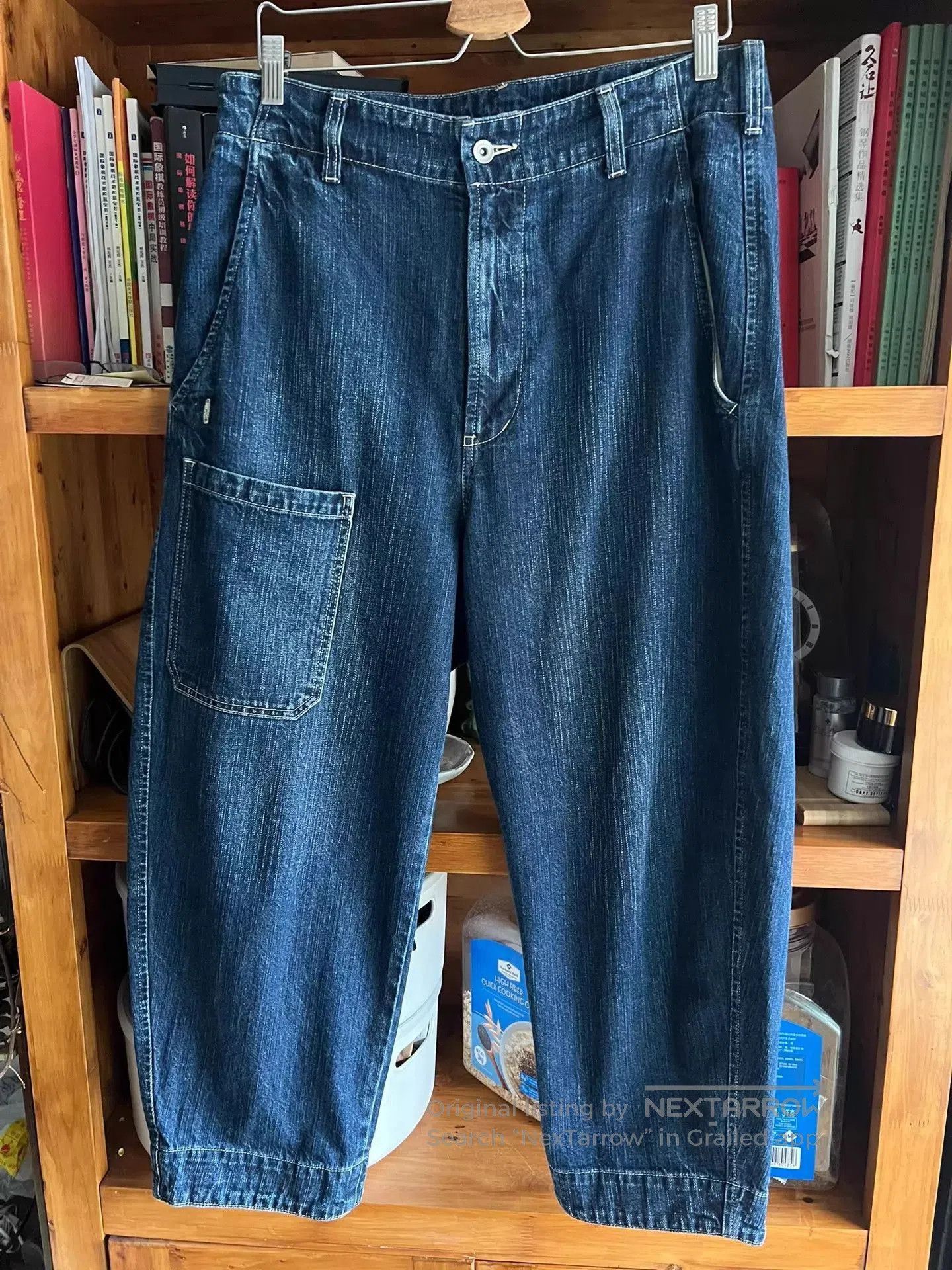 Porter Classic Blue Denim Cargo Pants. Size US 32 / EU 48 - 1 Thumbnail