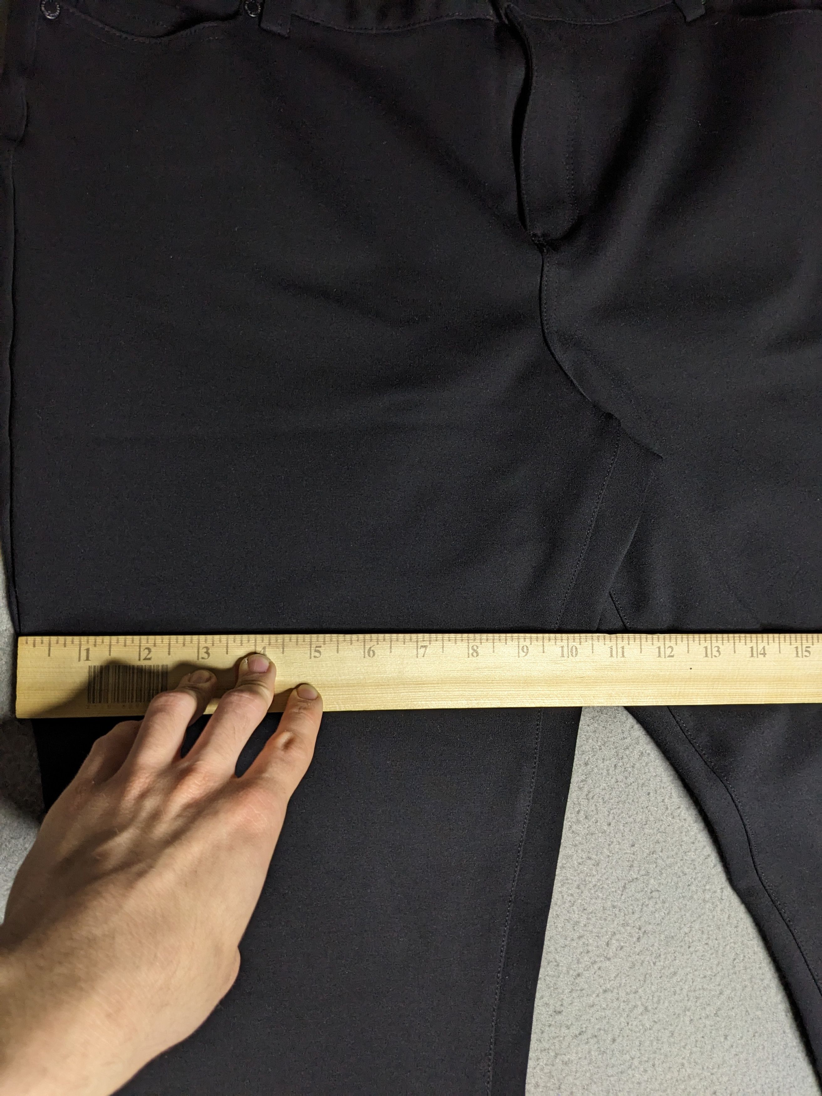 Karl Lagerfeld Karl Lagerfeld Pants Size 16 Straight Stretch Knit Trousers Size 38" / US 16 / IT 52 - 19 Thumbnail