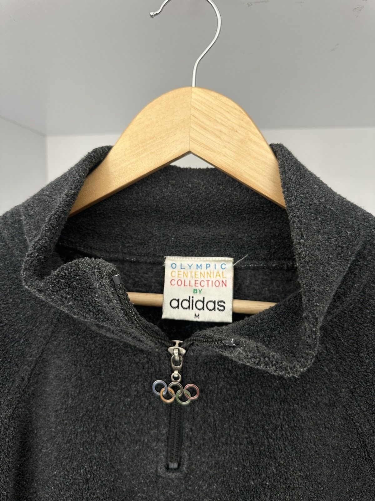 Adidas Vintage Adidas Olympic Games 1/4 Zip Fleece Sweatshirt Sz M Size US M / EU 48-50 / 2 - 5 Thumbnail