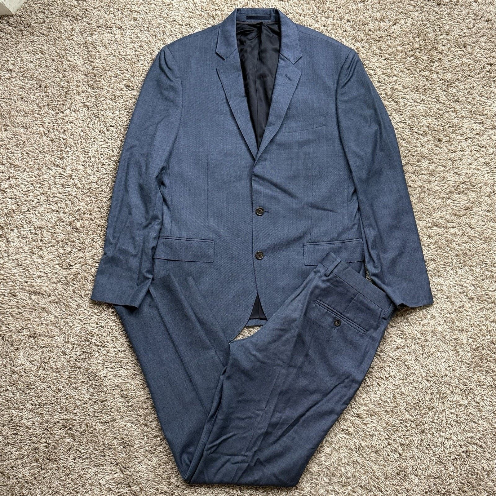 J.Crew J.Crew Ludlow Tollegno 1900 Wool Suit Blue Jacket 40R 30x30 Size 40R - 1 Thumbnail