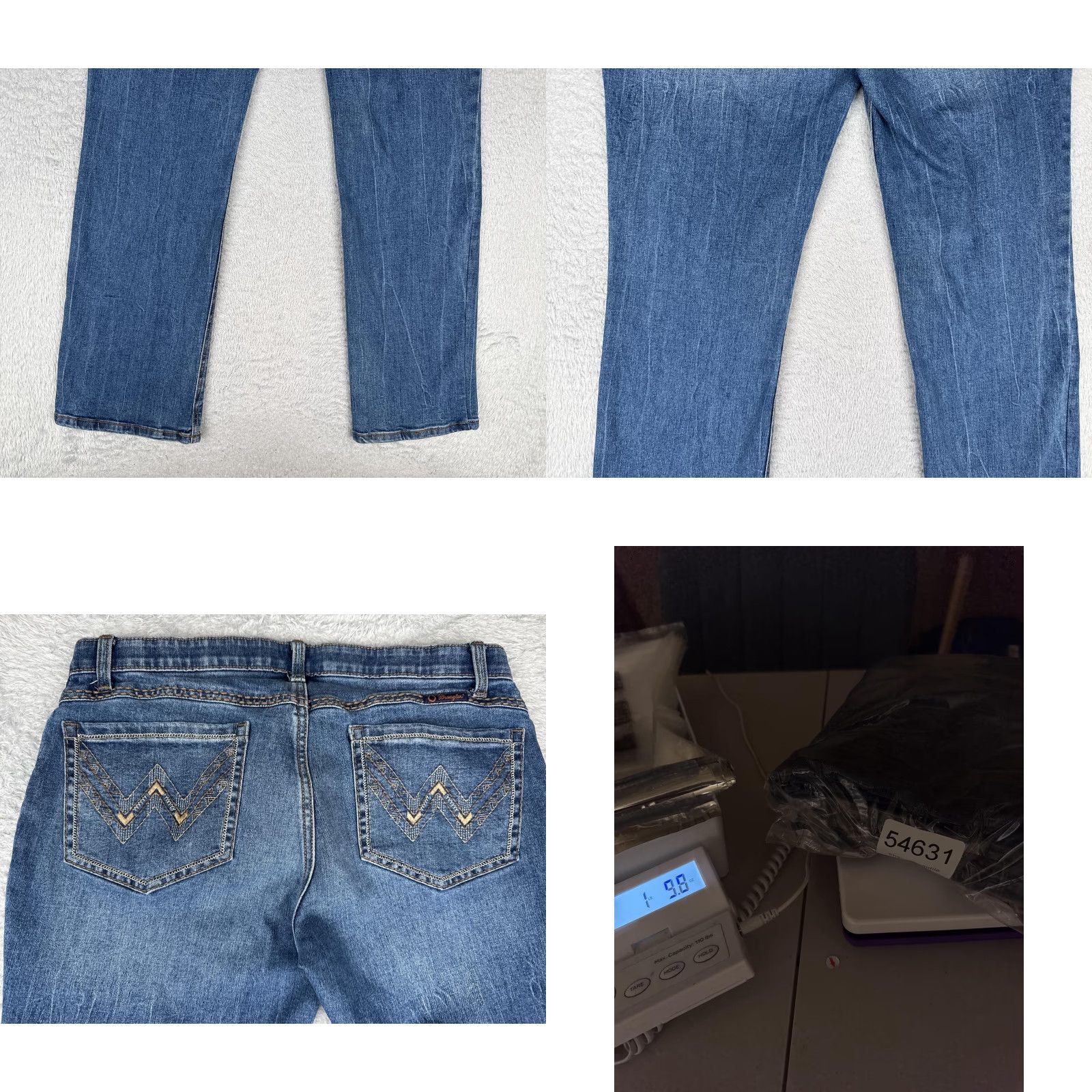Wrangler Wrangler Shiloh Jeans Straight Junior 15 Blue Mid Rise Denim 36x32 Vintage No Size 36" / US 14 / IT 50 - 10 Thumbnail