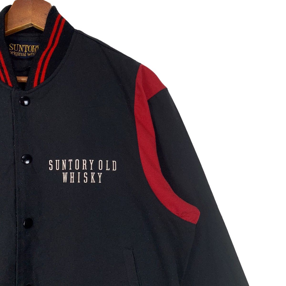 Japanese Brand × Vintage Vintage Suntory Old Whiskey Varsity Jacket Size US M / EU 48-50 / 2 - 3 Thumbnail