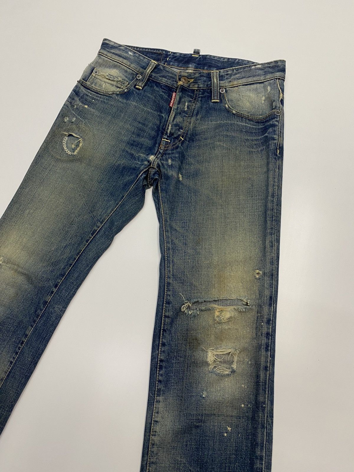 Dsquared2 Dsquared2 Distress Style Denim Jeans Made In Italy Size 32” Size US 32 / EU 48 - 3 Thumbnail