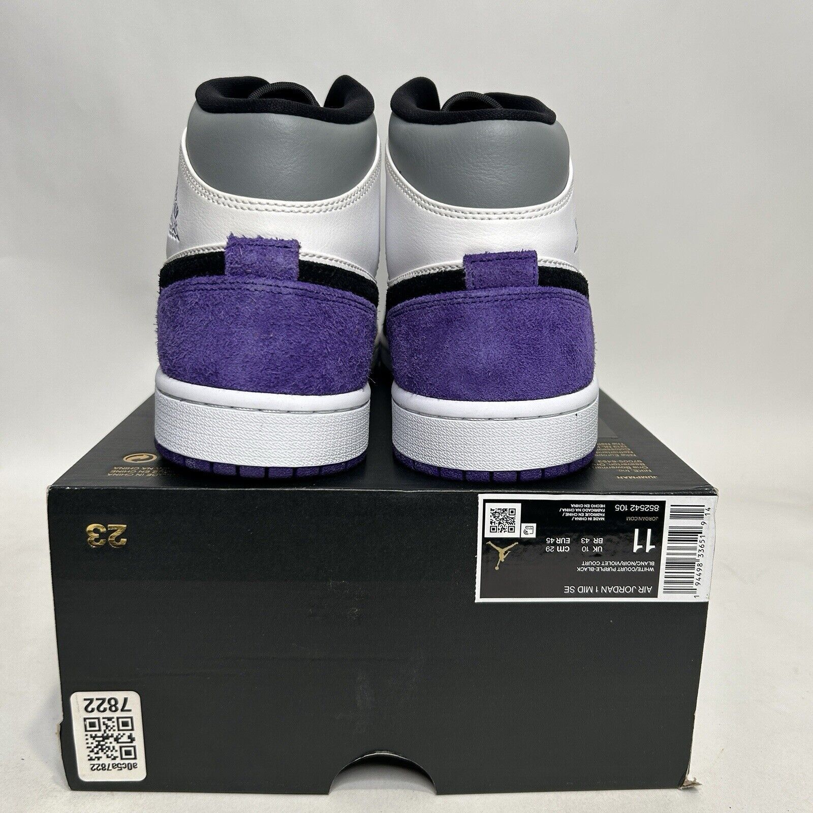 Nike Nike Air Jordan 1 Mid SE “Varsity Court Purple” 2024 Size US 11 / EU 44 - 4 Thumbnail