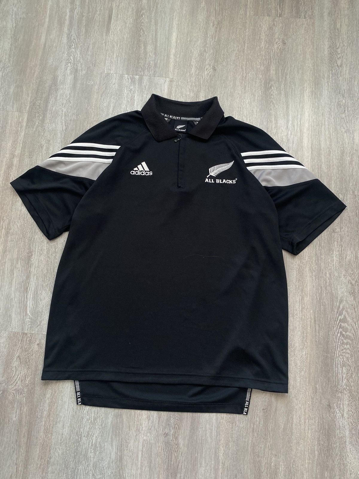 Adidas Vintage Adidas All Blacks New Zealand Rugby jersey y2k Size US L / EU 52-54 / 3 - 2 Thumbnail