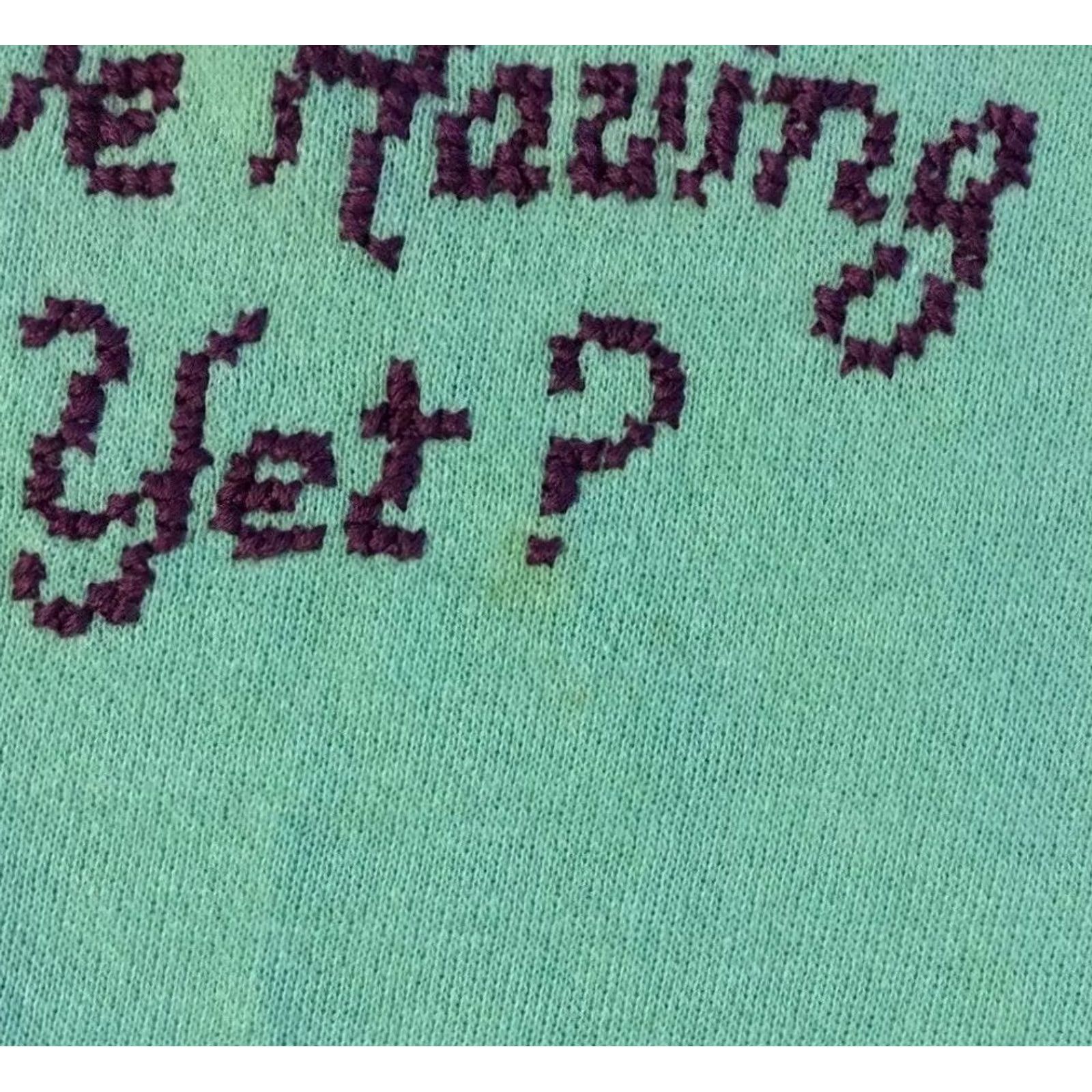 Vintage VINTAGE Are We Having Fun Yet? Faded Teddy Bear Sweatshirt M Green Hooded Pullover Mens Joke 90s 80s Vintage 70s Casual Sweatshirt Size US M / EU 48-50 / 2 - 6 Thumbnail