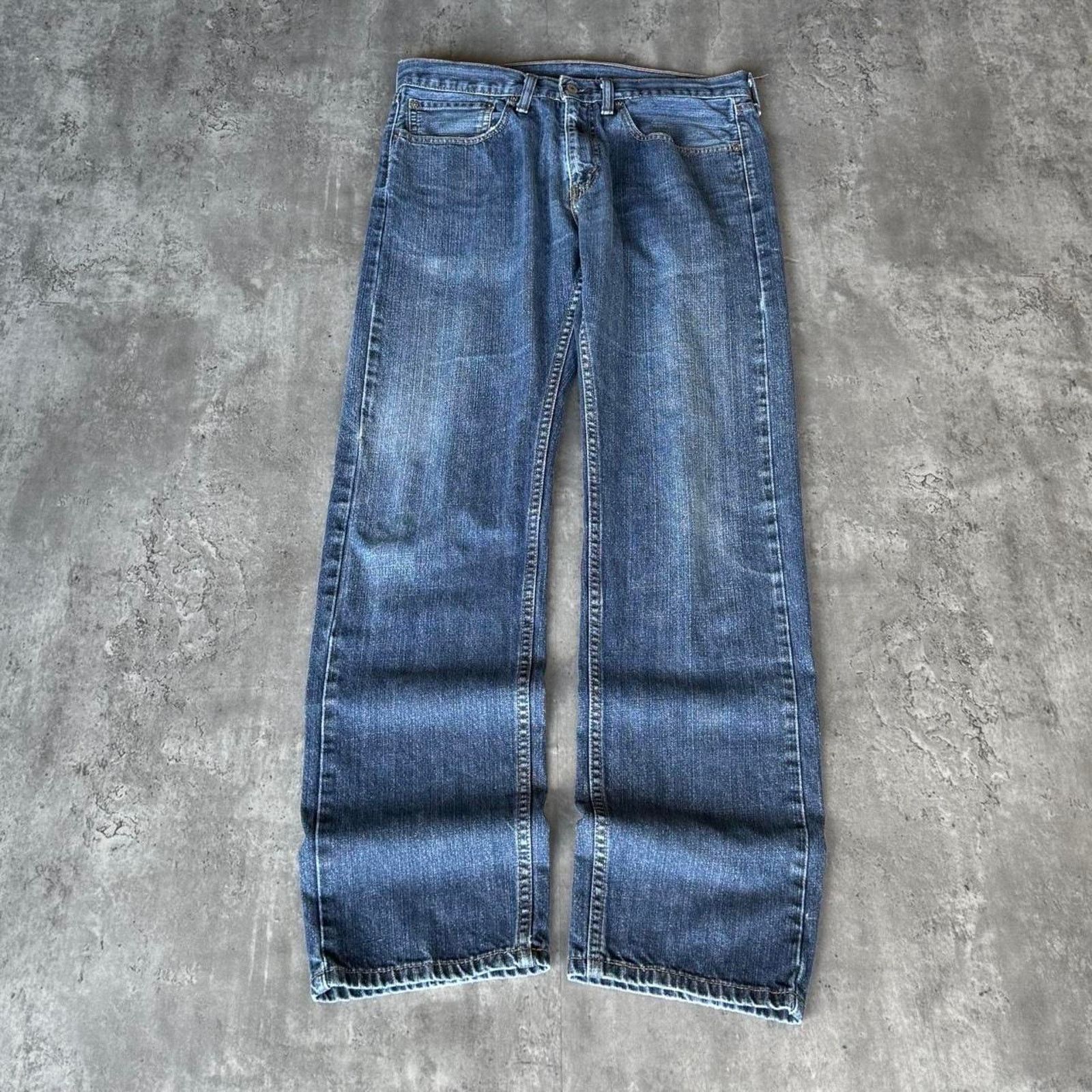 Levi's × Levi's Vintage Clothing × Vintage Vintage Y2K Levi’s 505 Essential Blue Cyber Tech Denim Jeans Size US 34 / EU 50 - 2 Thumbnail