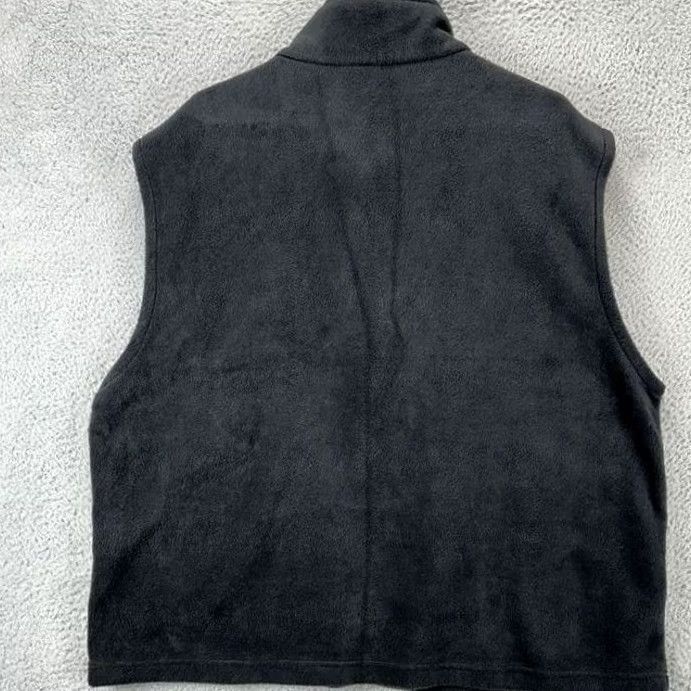 Vintage Columbia Fleece Vest Adult XL Black Full Zip Mock Neck Pockets Mens Size US XL / EU 56 / 4 - 2 Thumbnail