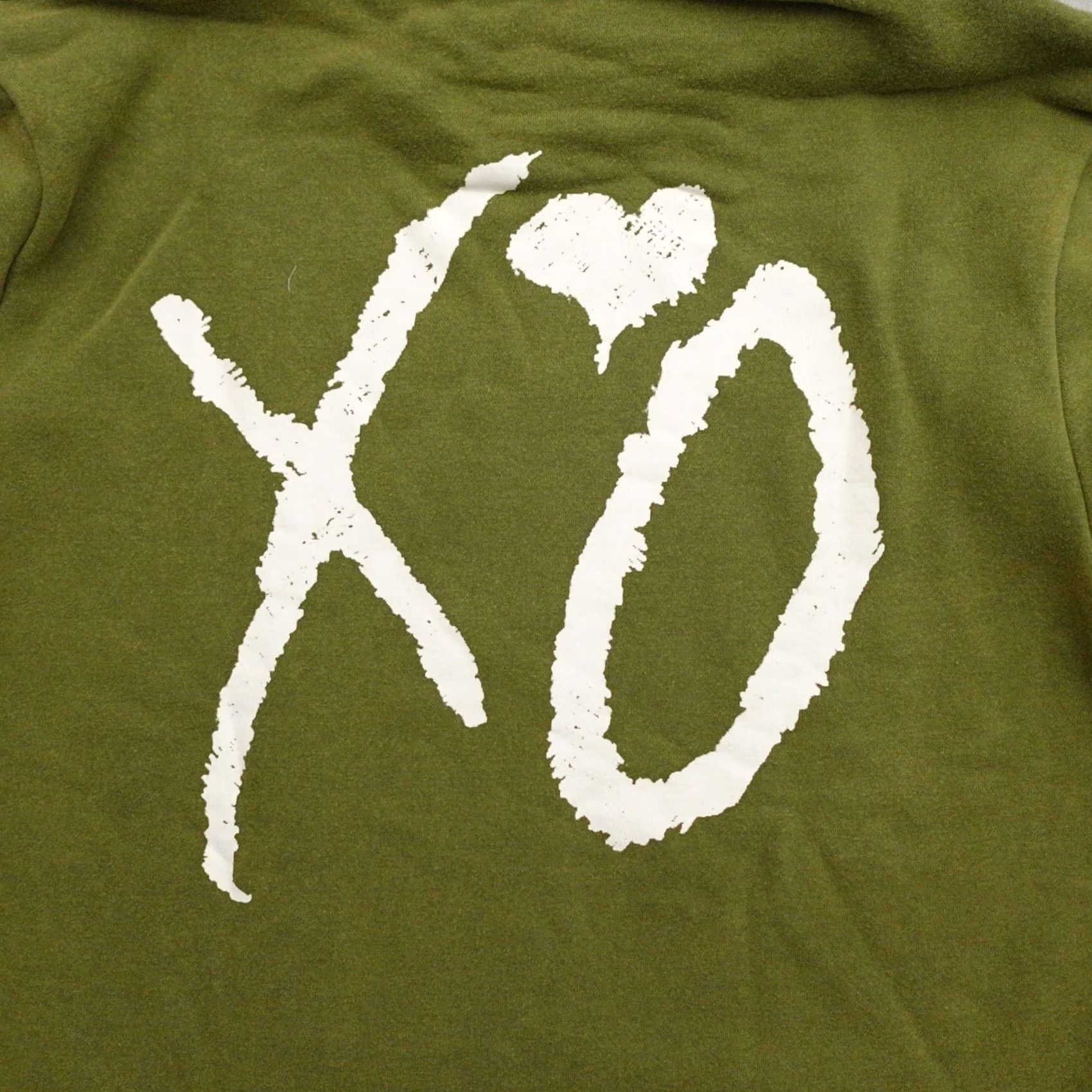 Olive THE WEEKND x NAV Good Intentions Adult Hoodie XL Olive Green NAV Brown Solid Pullover Sweater Measurements Provided in Pictures Mens Size US XL / EU 56 / 4 - 5 Thumbnail