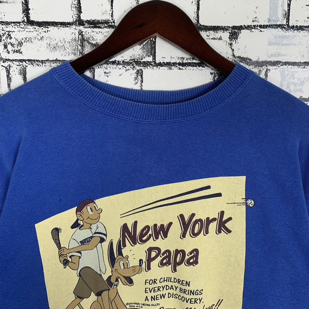 Japanese Brand × Vintage Vintage New York Papa Joymark Design Sweatshirt Crewneck Size US M / EU 48-50 / 2 - 2 Thumbnail