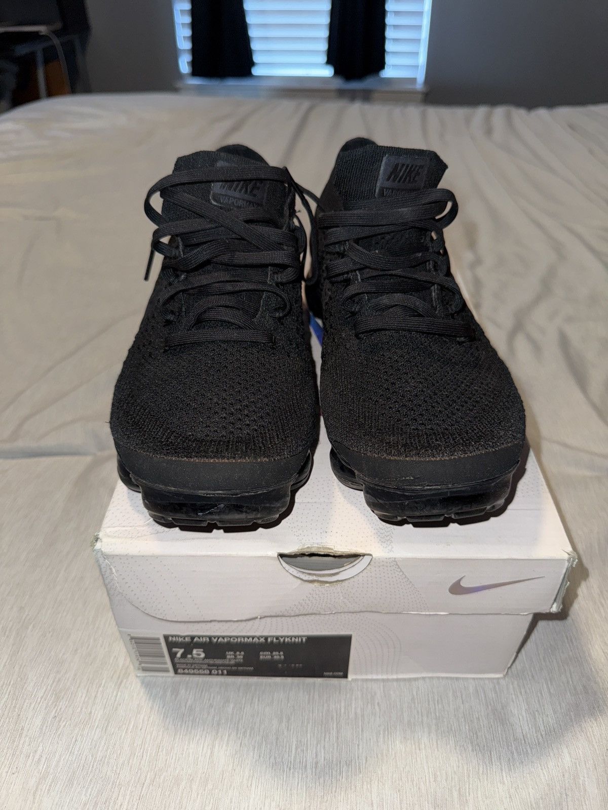 Nike Nike Air Vapormax Flyknit “Anthracite” 2017 Size US 7.5 / EU 40-41 - 2 Thumbnail