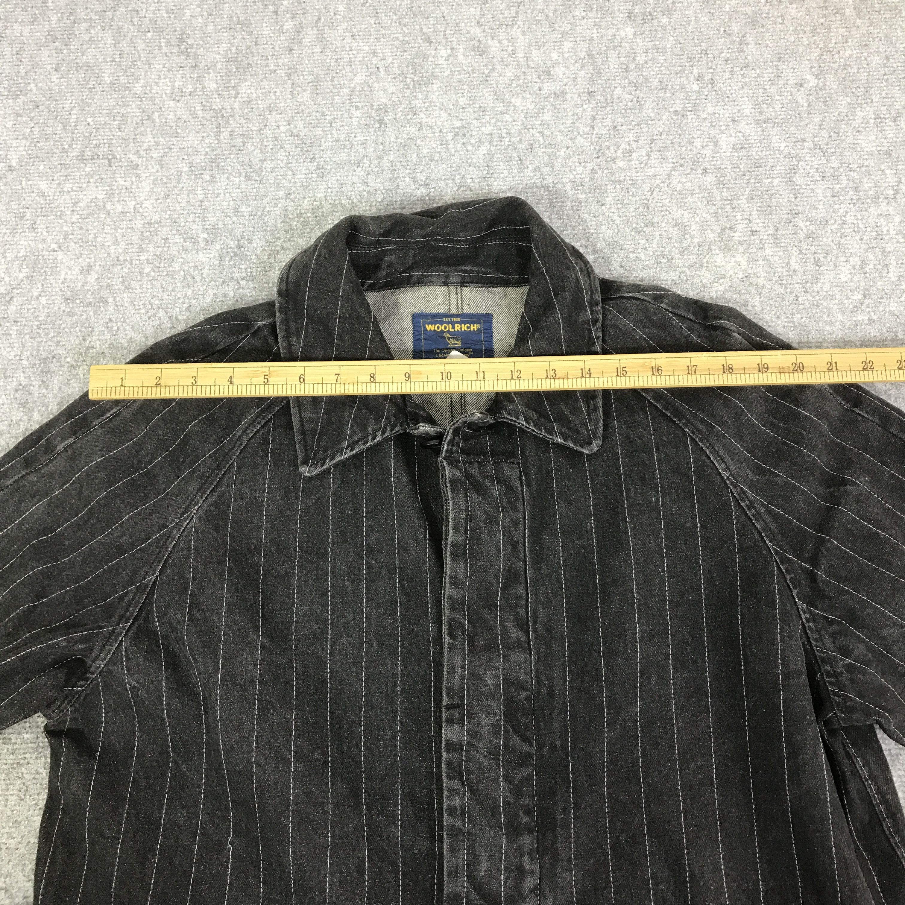 Woolrich Woolen Mills WOOLRICH BLACK DENIM BUTTON JACKET K84B10 Size US L / EU 52-54 / 3 - 5 Thumbnail